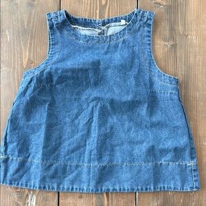 Denim Sleeveless Top